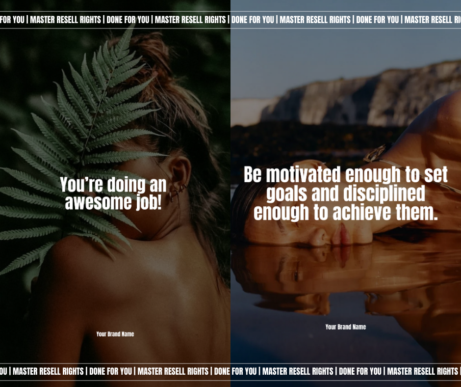 30 Positive Mindset INSTAGRAM Stories with MRR