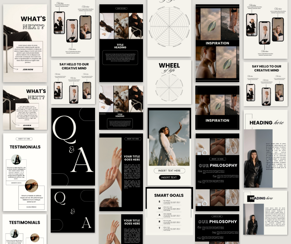 LUNA Bundle - 120 POSTS & STORIES + EBOOK + MOCKUPS