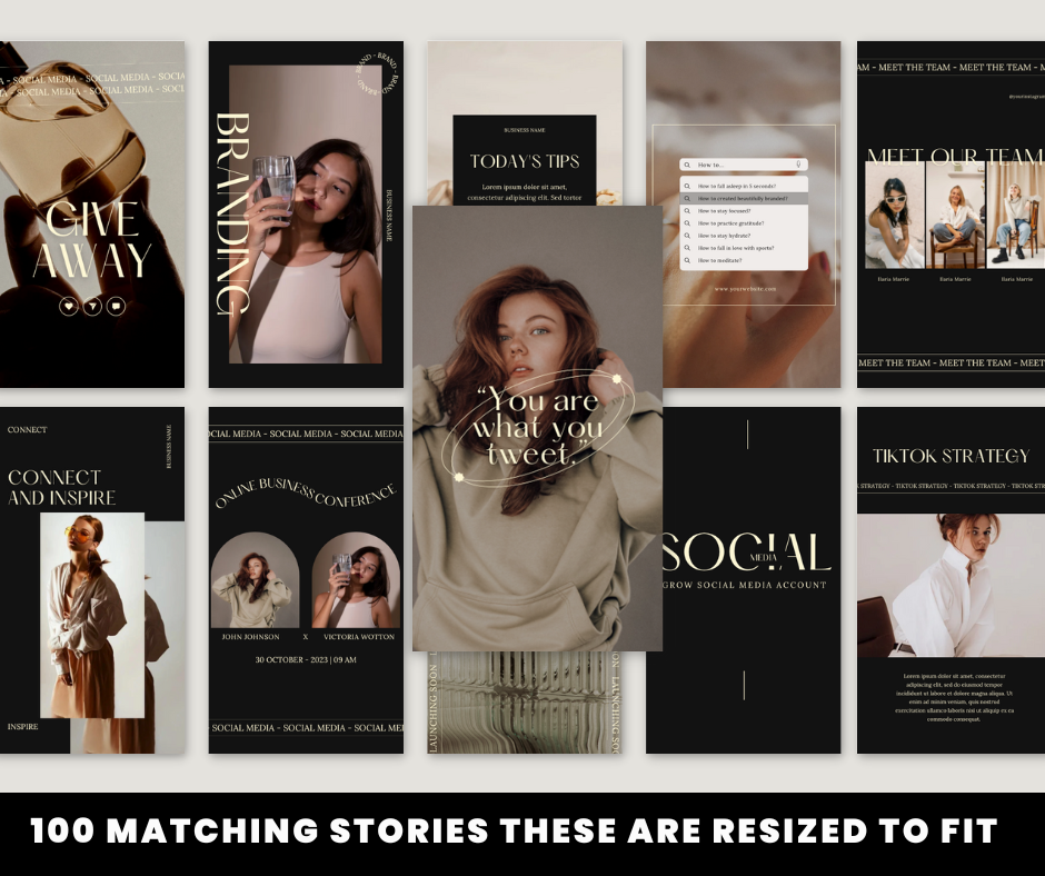 NAOMI Bundle - 120 POSTS & STORIES + EBOOK + MOCKUPS