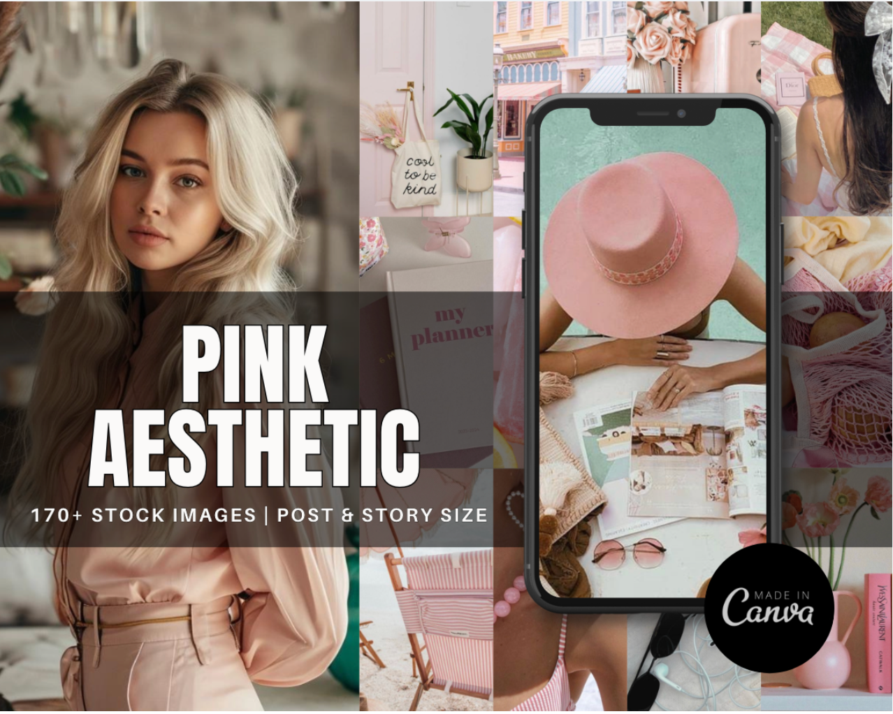 170+ PINK AESTHETICS POSTS + STORIES | MRR |MOCK UPS