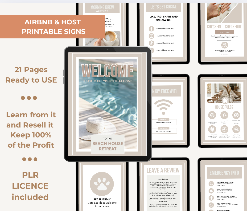 ULTIMATE AIRBNB HOSTING BUNDLE (PLR LICENSE INCLUDED)