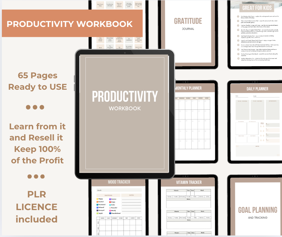 ✨ Ultimate CEO Productivity Bundle (313+ Pages) | ADHD-Friendly + Canva + PLR Rights 🚀"